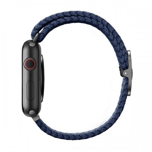 UNIQ pasek Aspen Apple Watch 44|42|45|49 mm Series 4|5|6|7|8|SE|SE2|Ultra Braided niebieski|oxford blue image 2