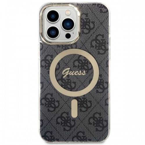 Guess 4G IML MagSafe Compatible Case for iPhone 14 Pro Max Black image 2