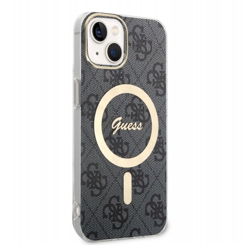 Guess 4G IML MagSafe Compatible Case for iPhone 13 Black image 2