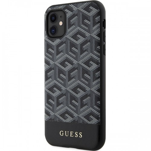 Guess PU G Cube MagSafe Compatible Case for iPhone 11 Black image 2