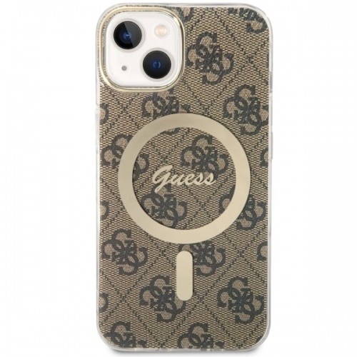 Guess GUHMP14SH4STW iPhone 14 6.1" brązowy|brown hardcase 4G MagSafe image 2