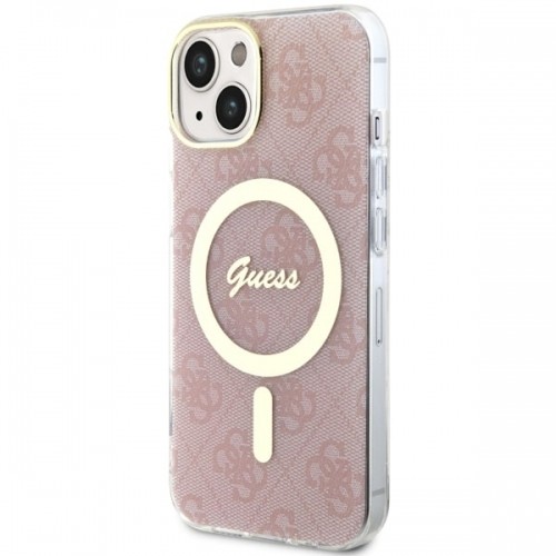 Guess GUHMP14SH4STP iPhone 14 6.1" różowy|pink hardcase 4G MagSafe image 2