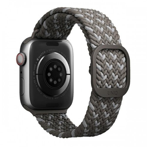UNIQ pasek Aspen Apple Watch 44|42|45|49 mm Series 4|5|6|7|8|SE|SE2|Ultra Braided DE szary|pebble grey image 2