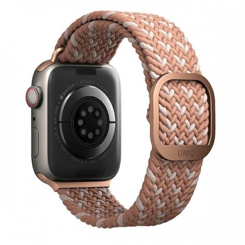 UNIQ pasek Aspen Apple Watch 40|38|41mm Series 4|5|6|7|8|SE|SE2 Braided DE różowy|citrus pink image 2