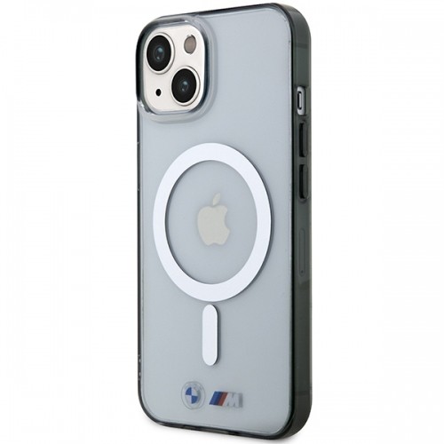 Etui BMW BMHMP14MHCRS iPhone 14 Plus 6.7" transparent hardcase Silver Ring MagSafe image 2