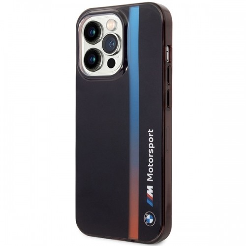 Etui BMW BMHCP14X22HVGV iPhone 14 Pro Max 6.7" czarny|black IML Tricolor Stripe image 2