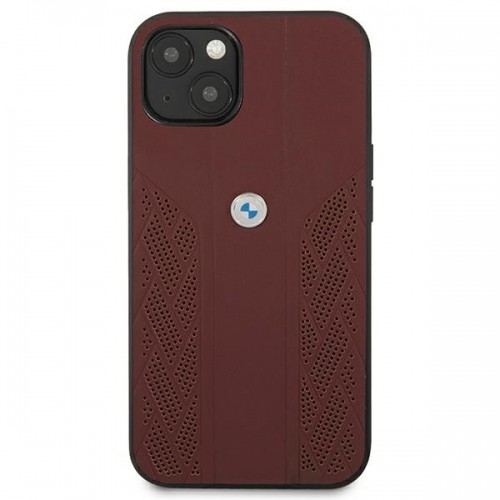 Etui BMW BMHCP13MRSPPR iPhone 13 6,1" czerwony|red hardcase Leather Curve Perforate image 2