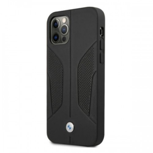 Etui BMW BMHCP12MRSCSK iPhone 12|12 Pro 6,1" czarny|black hardcase Leather Perforate Sides image 2