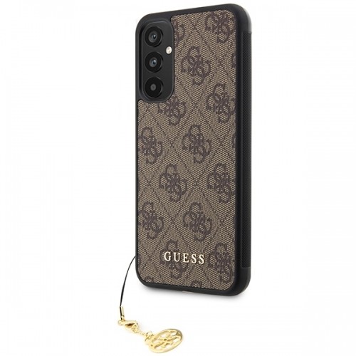 Guess GUHCSA34GF4GBR A34 5G A346 brązowy|brown hardcase 4G Charms Collection image 2