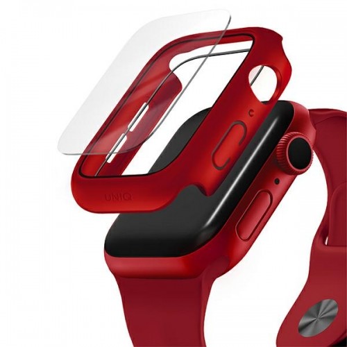 UNIQ etui Nautic Apple Watch Series 4|5|6|SE 44mm czerwony|red image 2