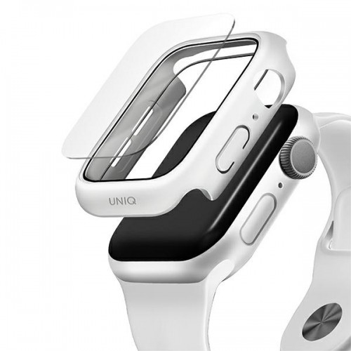 UNIQ etui Nautic Apple Watch Series 4|5|6|SE 44mm biały|white image 2