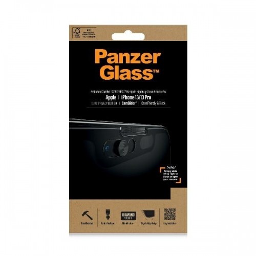 PanzerGlass E2E Microfracture iPhone 13 |13 Pro 6,1" Case Friendly CamSlider Privacy Antibacterial czarny|black P2748 image 2