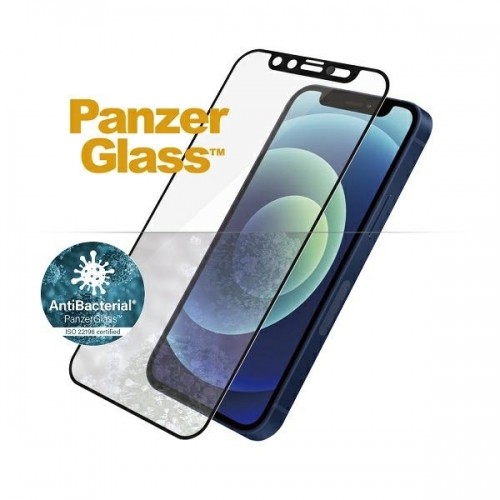 PanzerGlass E2E Microfracture iPhone 12 Mini 5,4" CamSlider Case Friendly AntiBacterial czarny|black image 2