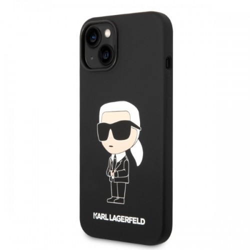 Karl Lagerfeld KLHMP14SSNIKBCK iPhone 14 6,1" hardcase czarny|black Silicone Ikonik Magsafe image 2