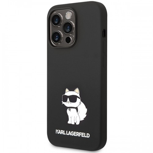 Karl Lagerfeld KLHMP14LSNCHBCK iPhone 14 Pro 6,1" hardcase czarny|black Silicone Choupette MagSafe image 2