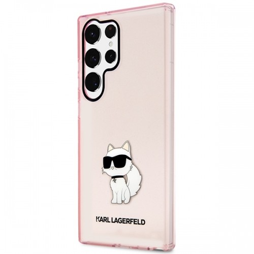 Karl Lagerfeld KLHCS23LHNCHTCP S23 Ultra S918 różowy|pink hardcase Ikonik Choupette image 2