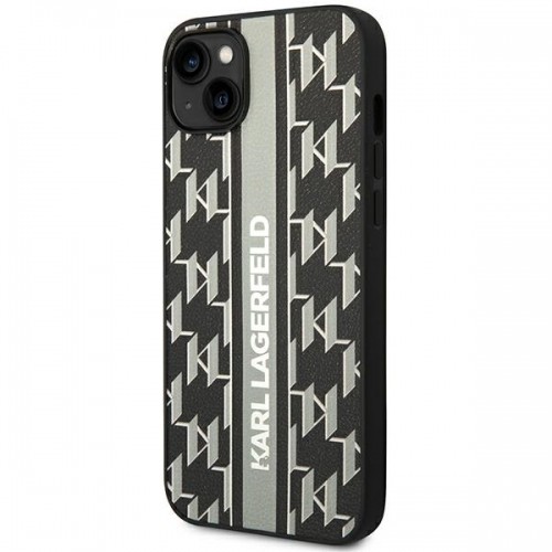 Karl Lagerfeld KLHCP14SPGKLSKG iPhone 14 6,1" hardcase szary|grey Monogram Stripe image 2