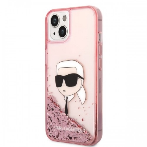 Karl Lagerfeld KLHCP14MLNKHCP iPhone 14 Plus 6,7" różowy|pink hardcase Glitter Karl Head image 2