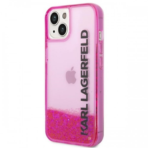 Karl Lagerfeld KLHCP14MLCKVF iPhone 14 Plus 6,7" różowy|pink hardcase Liquid Glitter Elong image 2