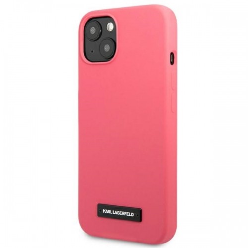 Karl Lagerfeld KLHCP13SSLMP1PI iPhone 13 mini 5,4" hardcase fuksja|fuchsia Silicone Plaque image 2