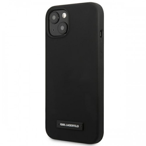 Karl Lagerfeld KLHCP13MSLMP1K iPhone 13 6,1" hardcase czarny|black Silicone Plaque image 2