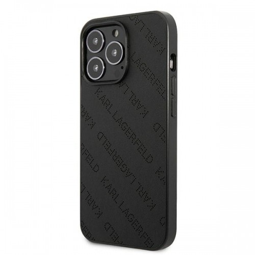 Karl Lagerfeld KLHCP13LPTLK iPhone 13 Pro | 13 6,1" hardcase czarny|black Perforated Allover image 2