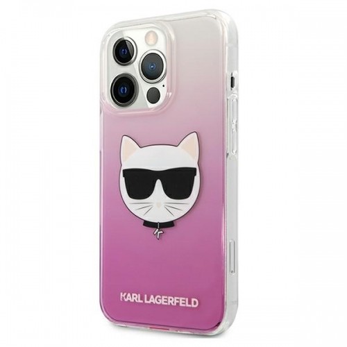 Karl Lagerfeld KLHCP13LCTRP iPhone 13 Pro | 13 6,1" hardcase różowy|pink Choupette Head image 2