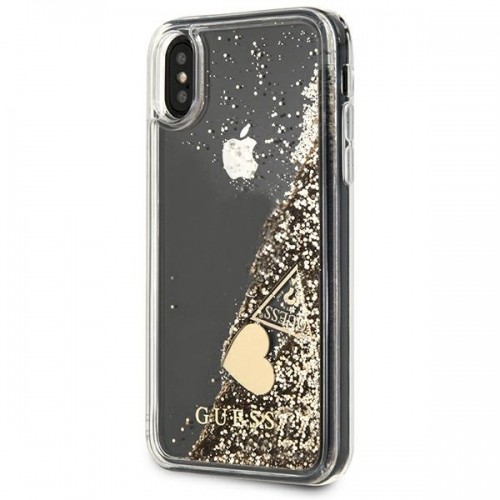 Guess GUOHCPXGLHFLGO iPhone X|Xs gold|złoty hard case Glitter Charms image 2