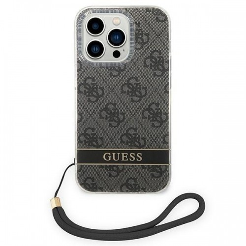 Guess GUOHCP14XH4STK iPhone 14 Pro Max 6,7" czarny|black hardcase 4G Print Strap image 2