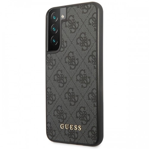 Guess GUHCS23SG4GFGR S23 S911 szary|grey hardcase 4G Metal Gold Logo image 2