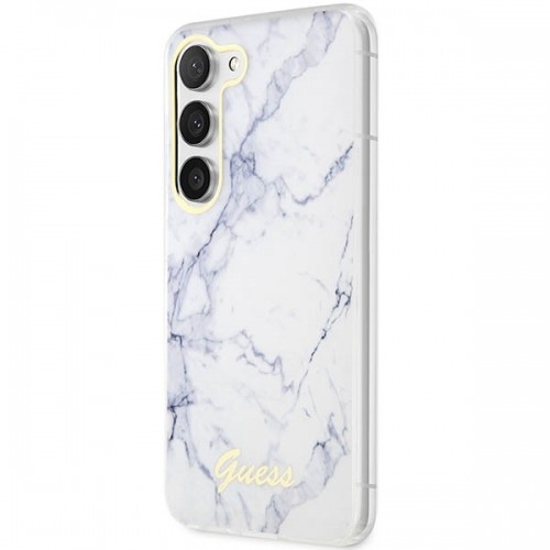 Guess GUHCS23MPCUMAH S23+ S916 biały|white hardcase Marble image 2