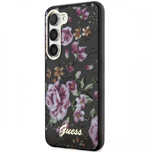 Guess GUHCS23MHCFWSK S23+ S916 czarny|black hardcase Flower Collection image 2