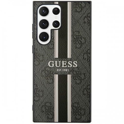 Guess GUHCS23LP4RPSK S23 Ultra S918 czarny|black hardcase 4G Printed Stripe image 2