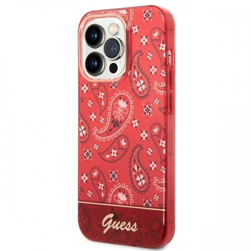 Guess GUHCP14XHGBNHR iPhone 14 Pro Max 6,7" czerwony|red hardcase Bandana Paisley image 2