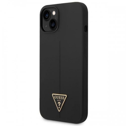 Guess GUHCP14MSLTGK iPhone 14 Plus 6,7" czarny|black hardcase Silicone Triangle image 2