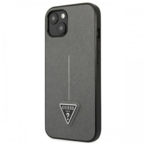 Guess GUHCP14MPSATLG iPhone 14 Plus 6,7" srebrny|silver hardcase SaffianoTriangle Logo image 2