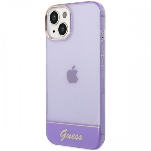 Guess GUHCP14MHGCOU iPhone 14 Plus 6,7" fioletowy|purple hardcase Translucent image 2