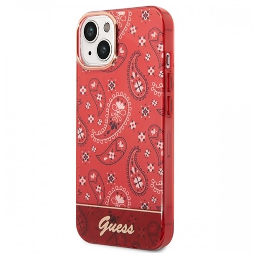 Guess GUHCP14MHGBNHR iPhone 14 Plus 6,7" czerwony|red hardcase Bandana Paisley image 2