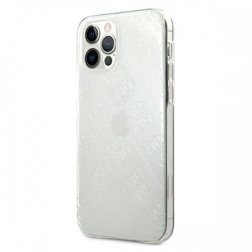 Guess GUHCP12M3D4GTR iPhone 12|12 Pro 6,1" transparent hardcase 4G 3D Pattern Collection image 2