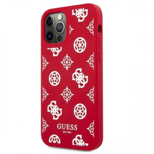 Guess GUHCP12LLSPEWRE iPhone 12 Pro Max 6,7" czerwony|red hard case Peony Collection image 2