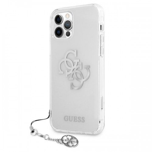 Guess GUHCP12LKS4GSI iPhone 12 Pro Max 6,7" Transparent hardcase 4G Silver Charms Collection image 2