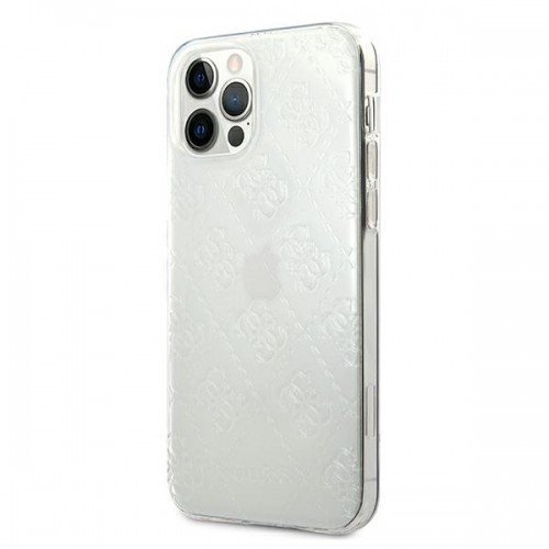 Guess GUHCP12L3D4GTR iPhone 12 Pro Max 6,7" transparent hardcase 4G 3D Pattern Collection image 2