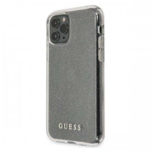 Guess GUHCN58PCGLSI iPhone 11 Pro srebrny|silver hard case Glitter image 2