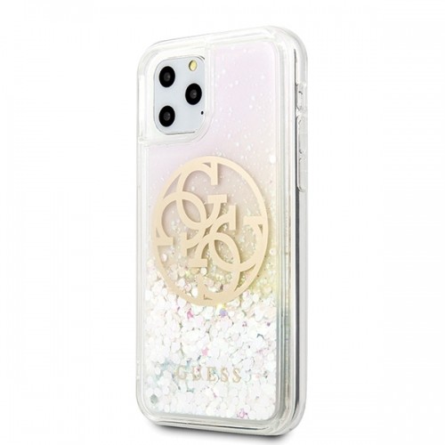 Guess GUHCN58LGIRGP iPhone 11 Pro hard case Gradient Liquid Glitter Circle Logo image 2