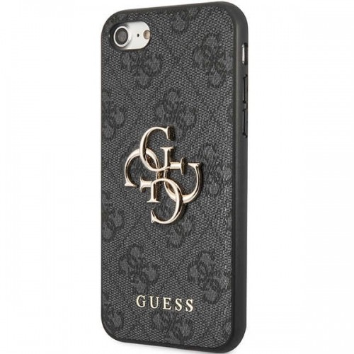 Guess GUHCI84GMGGR iPhone 7|8|SE 2020 | SE 2022 szary|grey hardcase 4G Big Metal Logo image 2