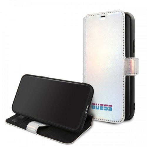 Guess GUFLBKN65BLD iPhone 11 Pro Max srebrny|silver book Iridescent image 2