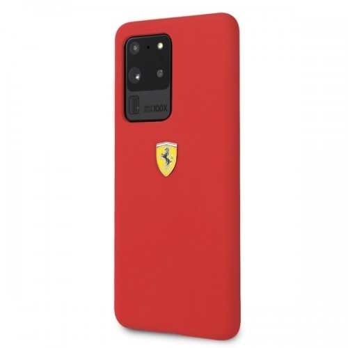Ferrari Hardcase FESSIHCS69RE S20 Ultra G988 czerwony|red Silicone image 2