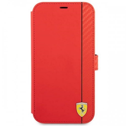 Ferrari FESAXFLBKP13SRE iPhone 13 mini 5,4" czerwony|red book On Track Carbon Stripe image 2