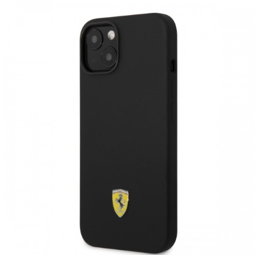 Ferrari FEHMSIP14SBK iPhone 14 6,1" czarny|black hardcase Silicone Metal Logo Magsafe image 2