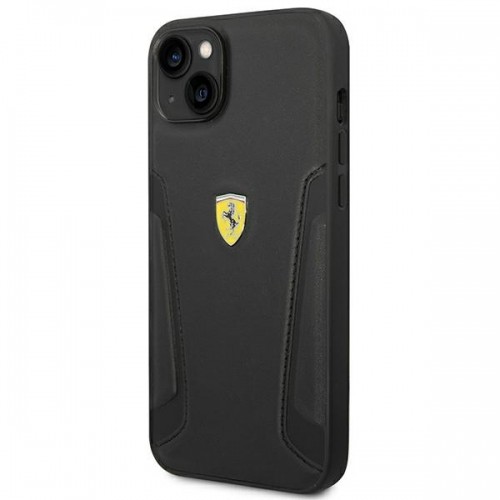 Ferrari FEHCP14SRBUK iPhone 14 6,1" czarny|black hardcase Leather Stamp Sides image 2